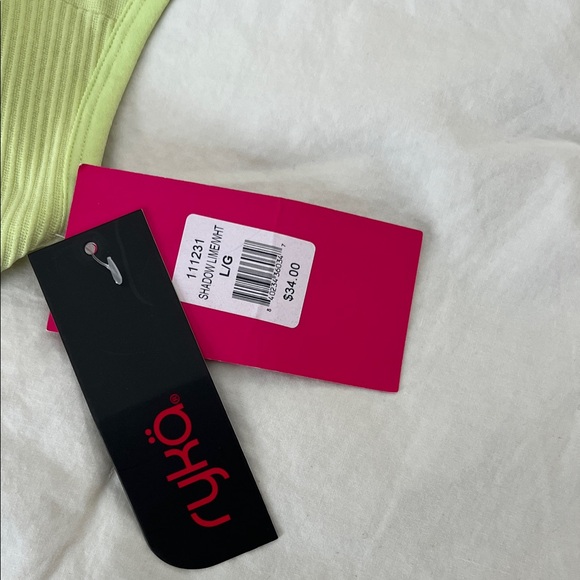 Ryka Neon Yellow Sports Bra - Picture 3 of 3